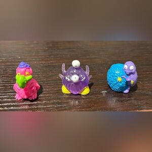 Trash Pack Lot of 3 Rare Purple Booger Blower, Pink Doo Doo Bird Purple Dung Bug